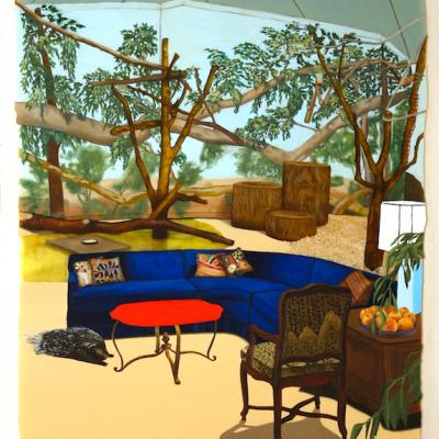Zoo Exhibit Proposal Painting