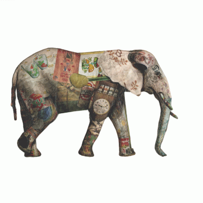 collage of African Elephant