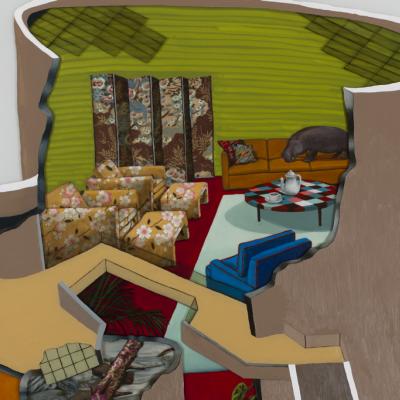 Zoo Exhibit Proposal Painting